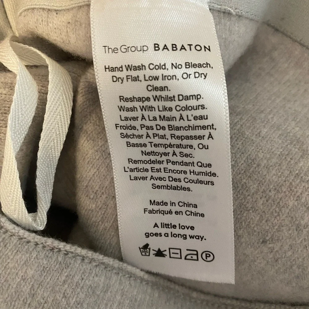 Aritzia Babaton “Johan” Wool Pencil Skirt Light Grey Rear Vent Size XS - Picture 8 of 9